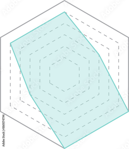 육각형 등급 그래프