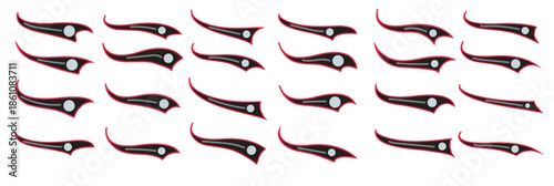 baseball text tail swoosh calligraphy font retro style sign