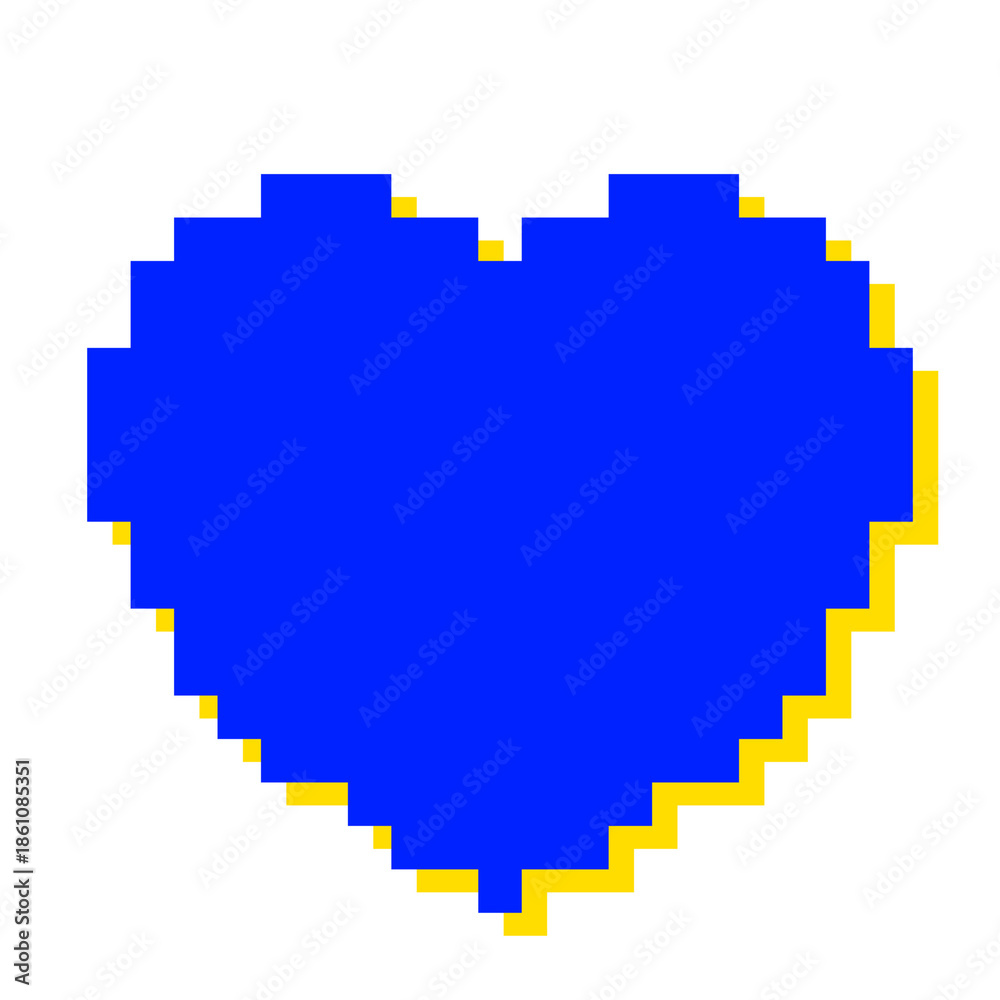 Obraz premium ハートのドット絵