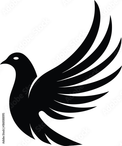 Detailed eps file metadata reveals illustrator artwork of a flying bird design