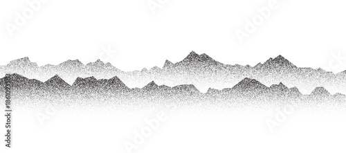 dotted mountain gradient background noisy stippled grainy