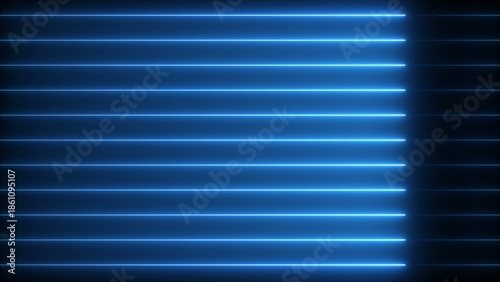 Bright blue glowing horizontal lines in a dark gradient Generate title without using the word 