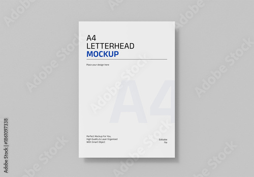 A4 Letterhead Mockup