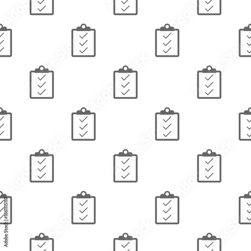 Check list seamless pattern isolated on white background