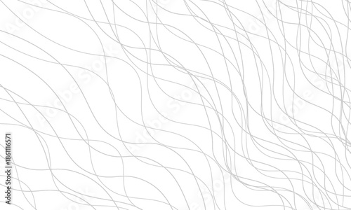 Wave simple seamless wavy line. Hand drawn lines, smooth pattern, web design, greeting card, textile, Technology background