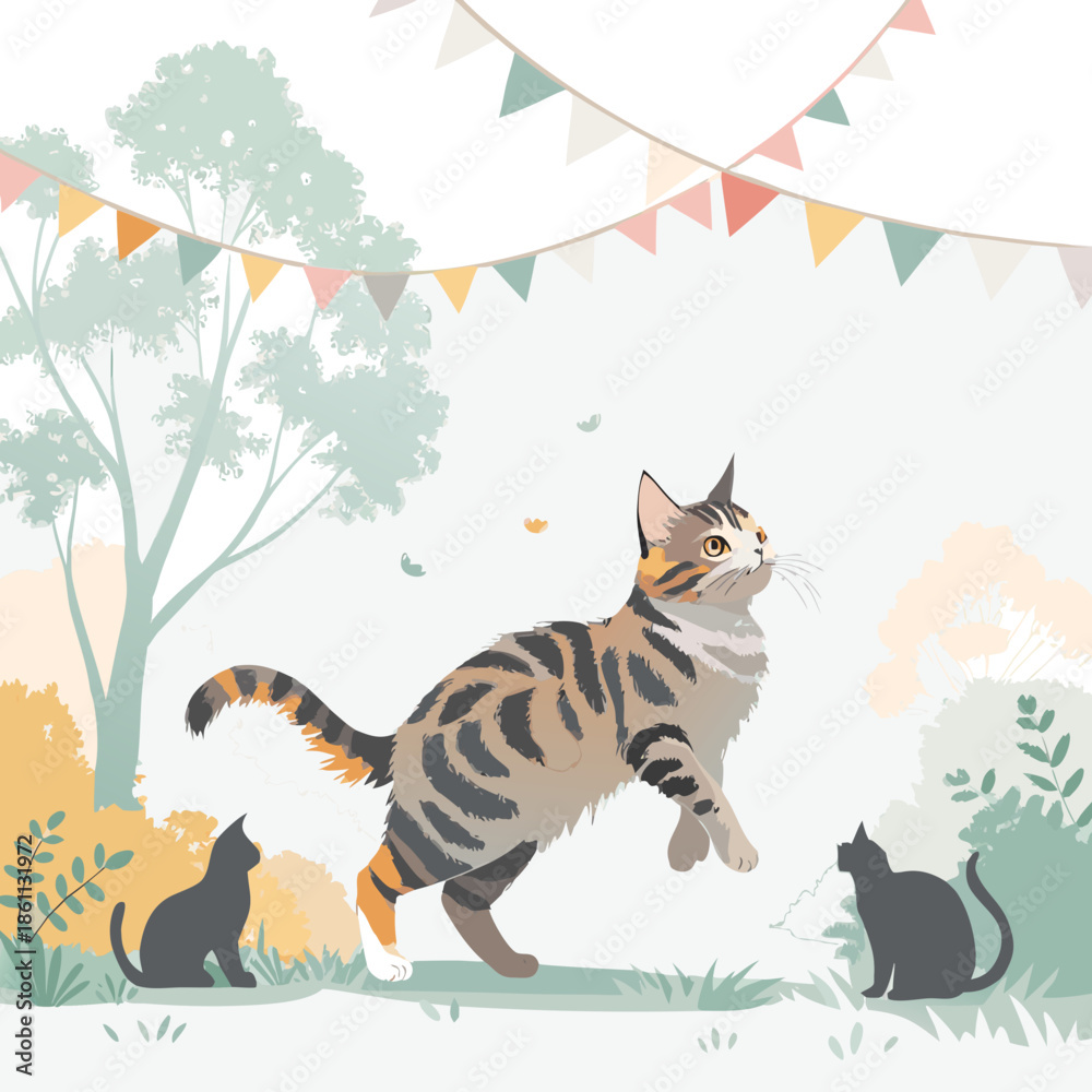 Obraz premium cat festival