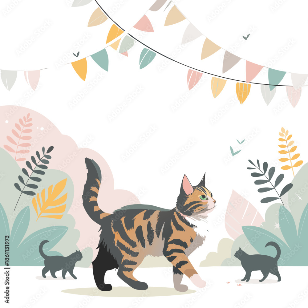 Fototapeta premium cat festival