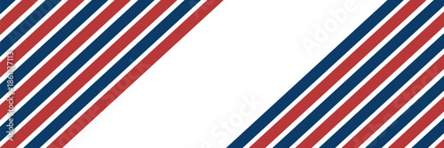 Airmail envelope frame with blue and red stripes on white background. International vintage letter border. Retro air mail postcard. Blank envelope.