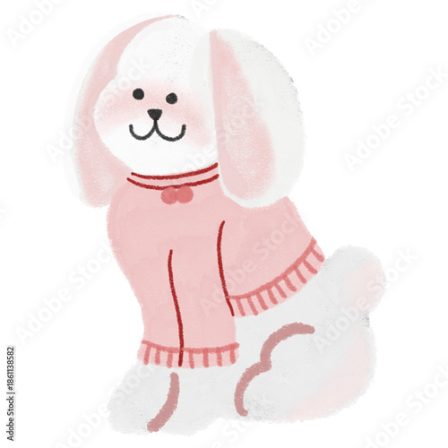 Cute rabbit animal illustration design vector