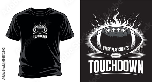 American football graphic vector art T-shirt design