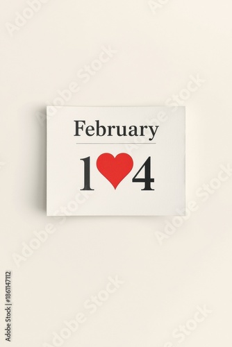 February 1st valentine's day card