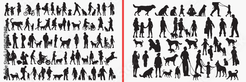 hunting dog silhouette vector, dog animal black silhouettes, wild dog illustration set, canine running outline art, hunting vector collection, dog icon set, animal clipart silhouettes, wildlife graphi