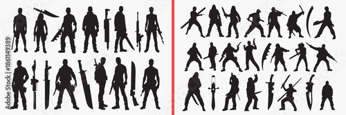 standing people silhouette vector, walking people black silhouettes, human figure illustration set, daily life people outline art, lifestyle human vector collection, people icon set, human clipart sil