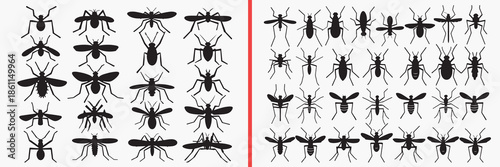 spider silhouette vector, insect spider black silhouettes, creepy spider illustration set, halloween insect outline art, arachnid vector collection, spider icon set, insect clipart silhouettes, horror