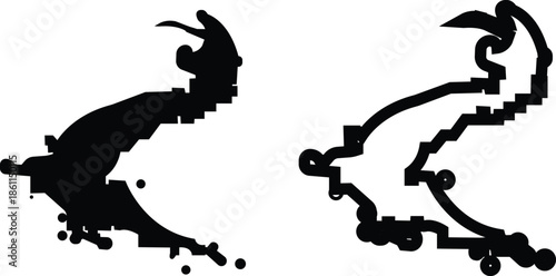 water drop ion icon set in flat and line style, liquid droplet and hydration symbol collection with aqua, fluid and moisture concepts, minimal monochrome vector graphic group