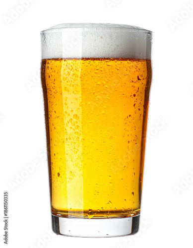 Glass beer isolated on white background