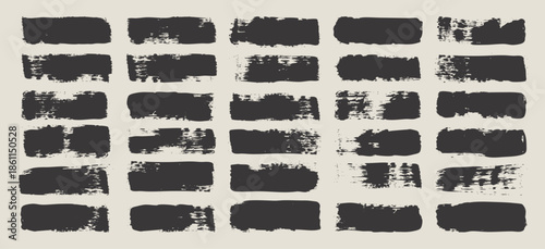 Grunge brush strokes, lines, ink smudges, hand-drawn scribble shapes. Handmade sketchy marks, acrylic stains, charcoal streaks. Paint textures, dry brush effect. Marker underline. Vector illustration