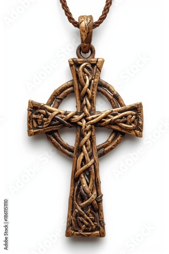 Intricate celtic cross pendant