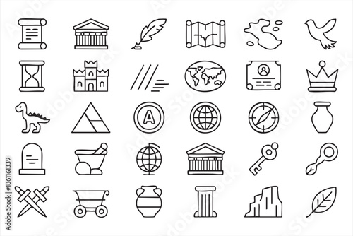 History and Heritage Icons for Educational Dashboards