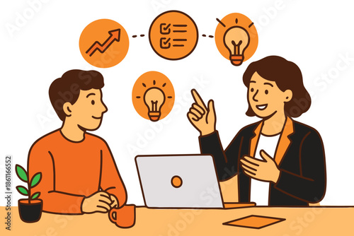 business consulting session focusing on productivity and innovation