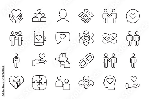 Social Connection and Relationship Icons for Community Engagement Design