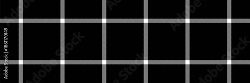 Calm seamless vector fabric, bed texture pattern tartan. Diwali textile check background plaid in black and white colors.