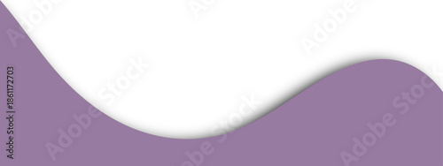 Purple wave background with a pink ribbon on white featuring a dynamic blue light curve design and artistic vector motion patterns for a business web banner wallpaper