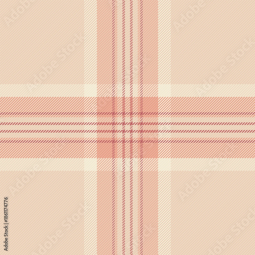 Screen background plaid textile, cutout vector texture check. Merry christmas seamless tartan pattern fabric in light and orange colors.