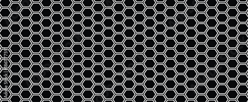 Hexagon net solid cells background
