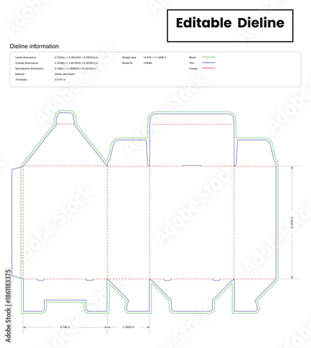 tuck end boxes back open  dieline template box dieline die lines packaging custom dieline  box cardboard box dieline pizza box dieline printable product packaging layout,