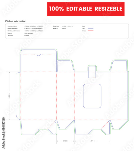 tuck end boxes window display dieline template box dieline die lines packaging custom dieline  box cardboard box dieline pizza box dieline printable product packaging layout,