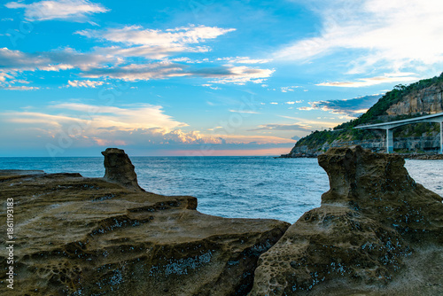 Photo taken at Sea Cliff Bridge in December 2025, showing the iconic coastal bridge and ocean views, with people enjoying walking and sightseeing along the coast.