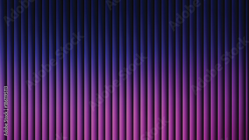 Glass ripple texture with dark gradient background and lilac light streaks. Futuristic distortion, moody abstract glow, reeded vertical blur. Vector illustration EPS