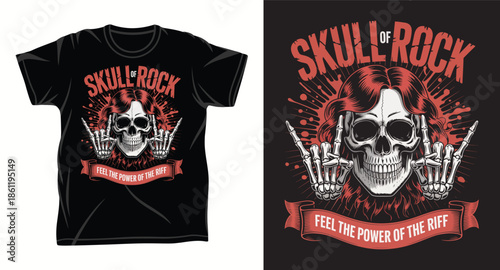 Skull graphic vector art t-shirt design print