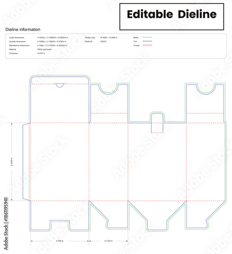tuck end boxes paper dieline template box dieline die lines packaging custom dieline  box cardboard box dieline pizza box dieline printable product packaging layout,