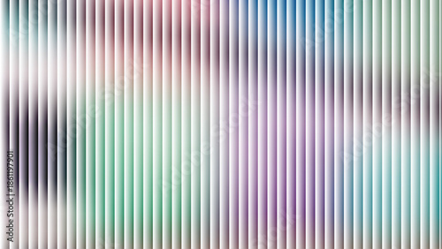 Glass ripple texture with dark gradient background and lilac light streaks. Futuristic distortion, moody abstract glow, reeded vertical blur. Vector illustration EPS