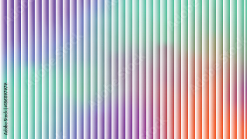 Glass ripple texture with dark gradient background and lilac light streaks. Futuristic distortion, moody abstract glow, reeded vertical blur. Vector illustration EPS