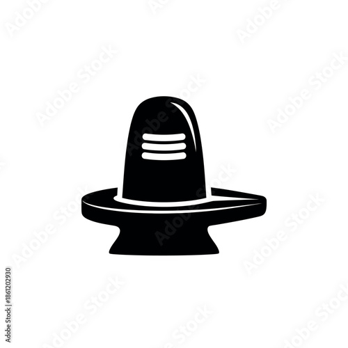 Black Shiva Lingam Symbol.