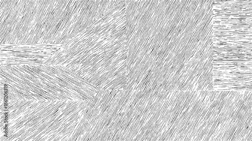 Black and white diagonal line pattern with geometric divisions and textured effect lines 1