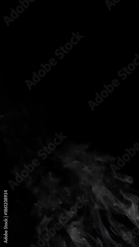 smoke on a black background