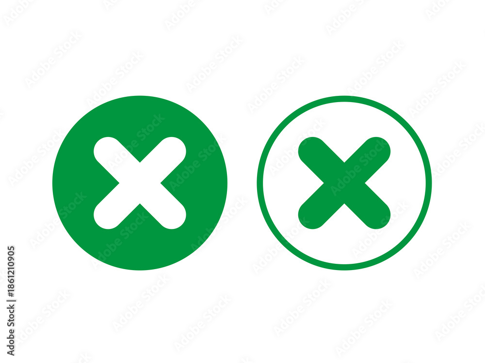 Obraz premium Cross Icon Close Cancel Symbol for Web and Mobile Interface