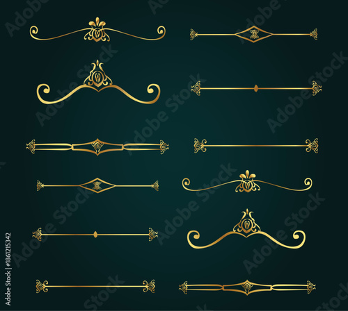 Divider Swirl line, Dividers,Borders, 