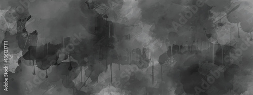 Monochrome Ink Flow Background with Soft Smoke and Fluid Forms