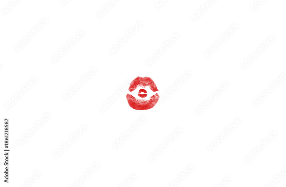 Naklejka premium lip red icon