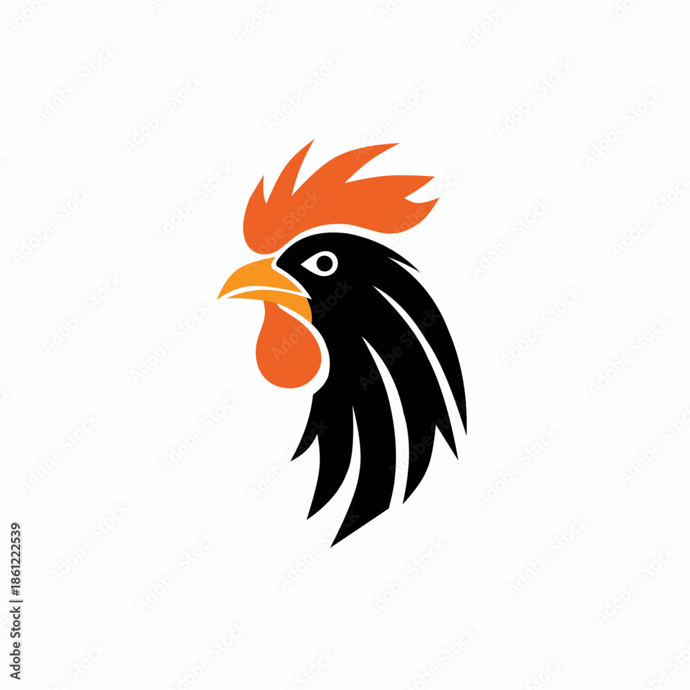 Naklejka premium eagle head vector