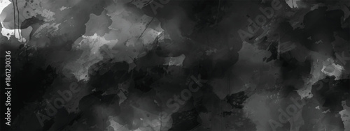 Moody Ink and Fog Abstract Design with Ethereal and Mysterious Ambience