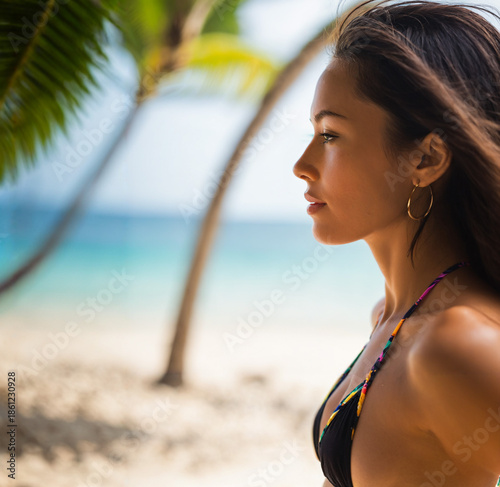 close up side profile of yo...