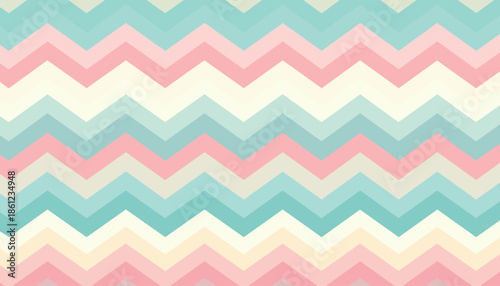 Colorful pastel chevron pattern background