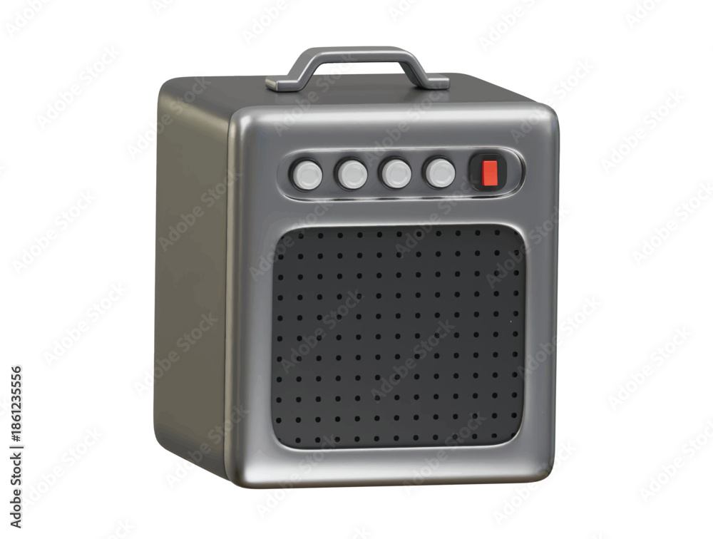 Obraz premium woofer icon 3d illustration render