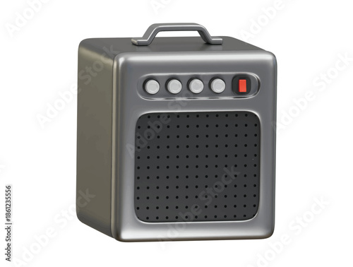 woofer icon 3d illustration render